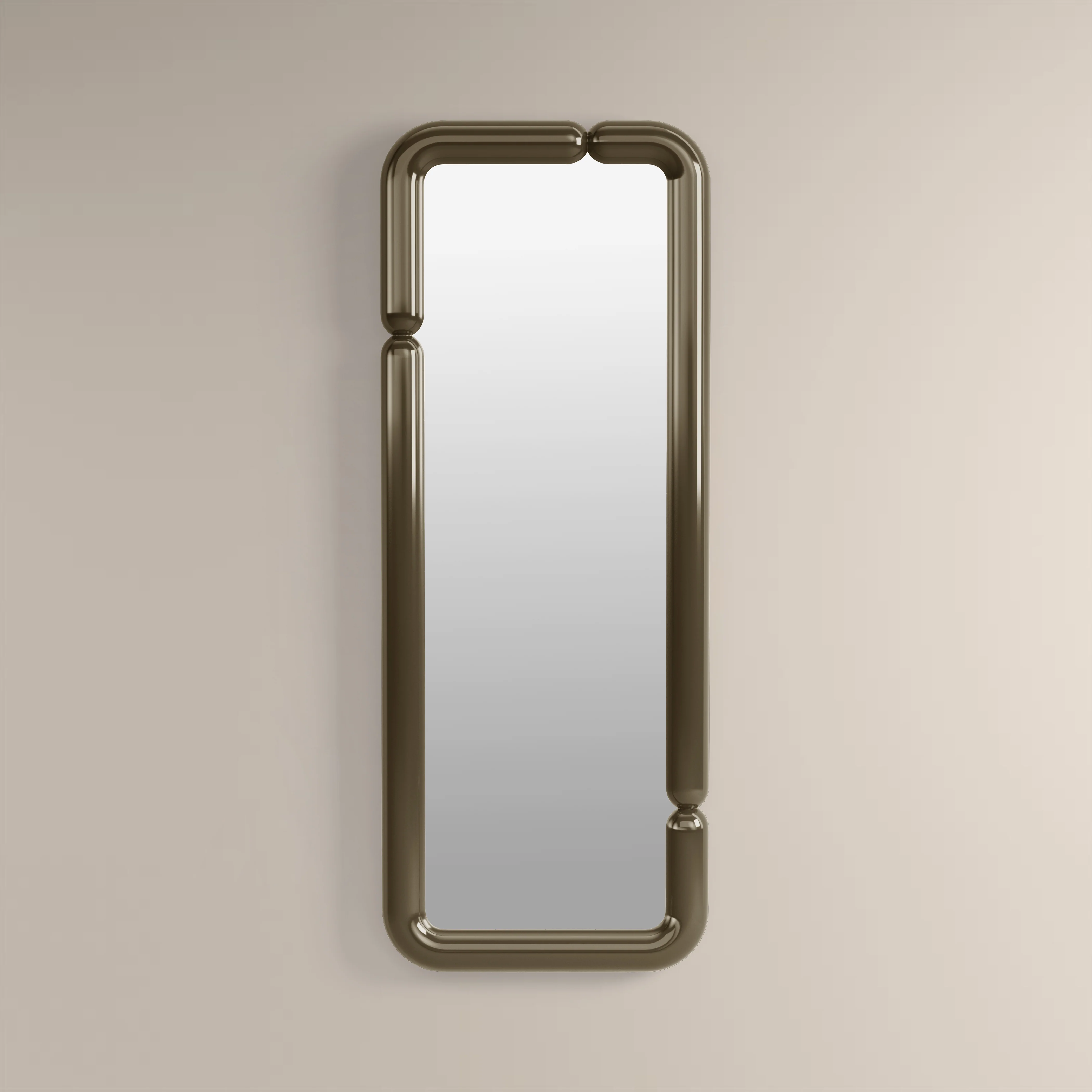 Alana Full Length Wall Mirror, 160 x 60 cm | High Gloss Clay Green