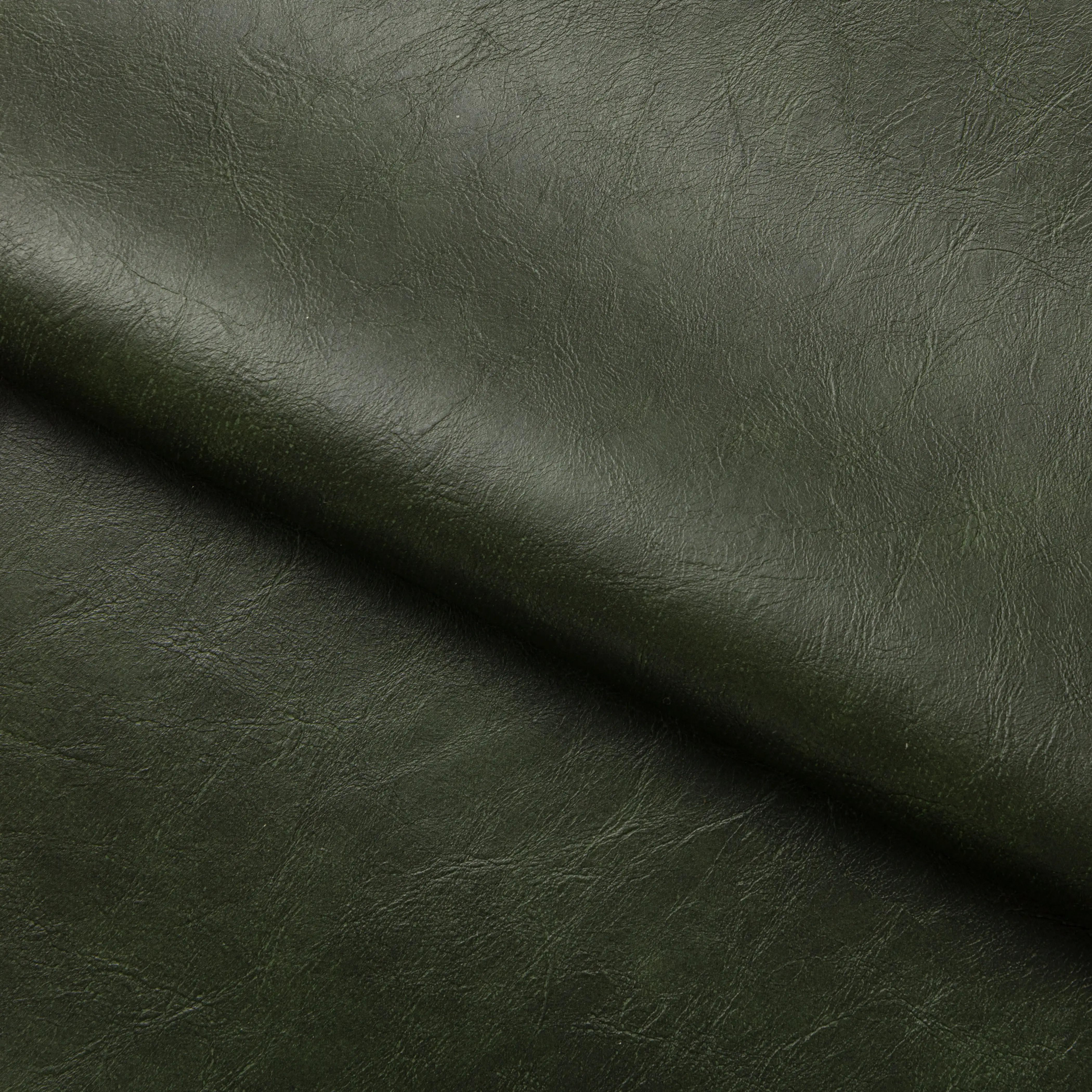 Hatton Wooden Bar Stool | Vintage Green Faux Leather & Walnut - Image 3
