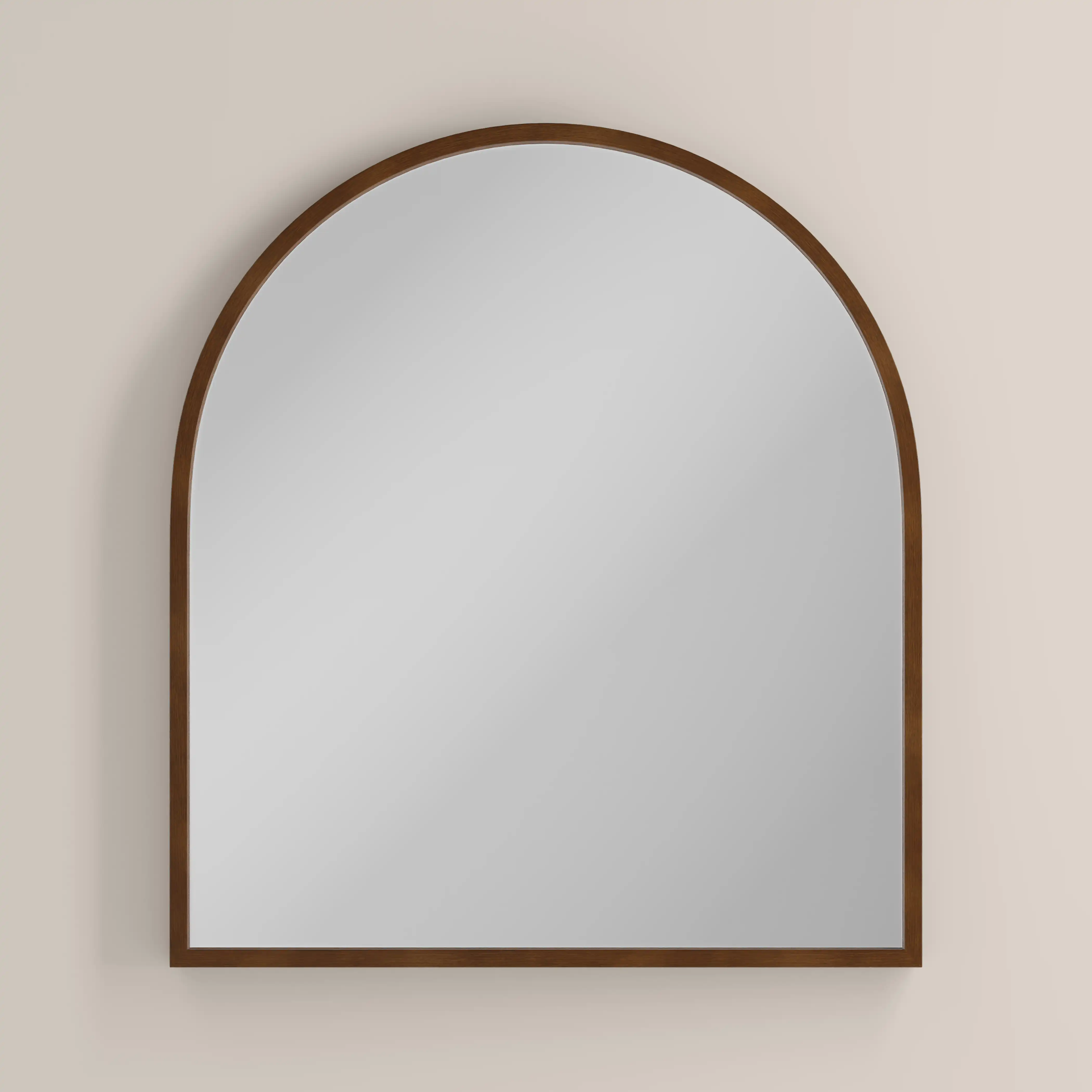 Oxleigh Arch Wall Mirror, 90 x 80 cm| Walnut