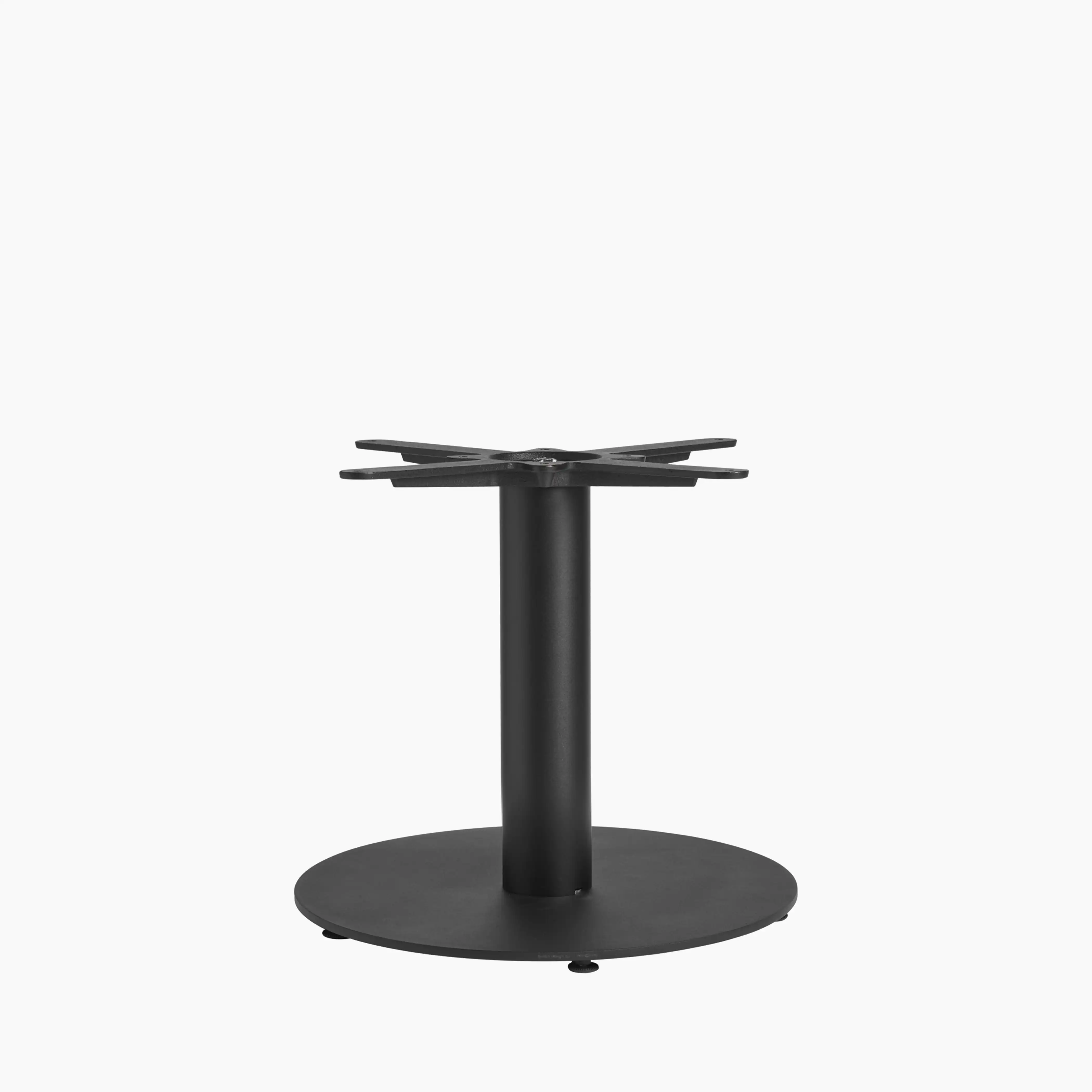 Vale Small Round Coffee Table Base | Black